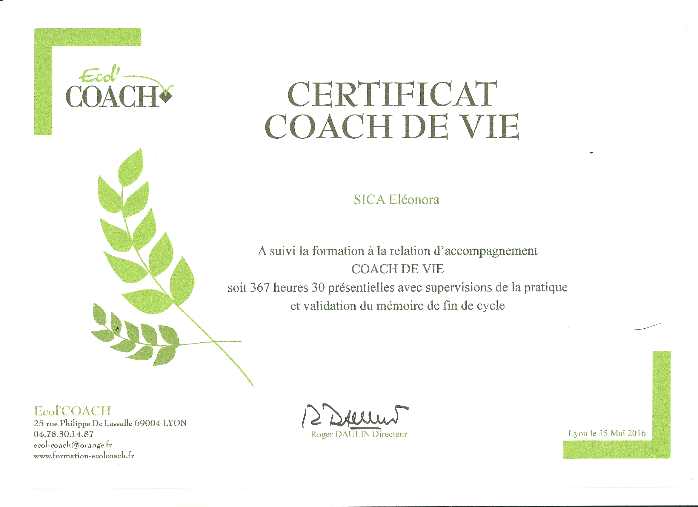 certification